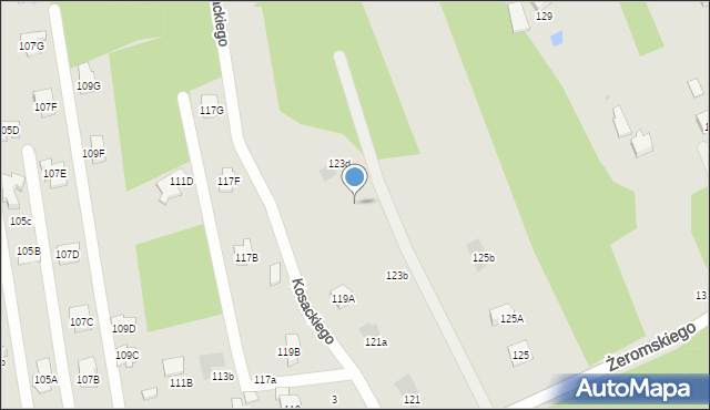 Otwock, Żeromskiego Stefana, 123c, mapa Otwock