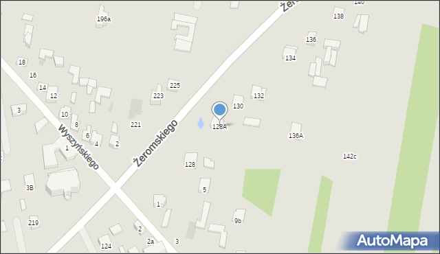 Otwock, Żeromskiego Stefana, 128A, mapa Otwock