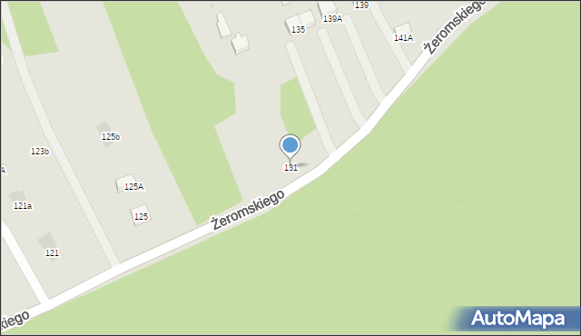 Otwock, Żeromskiego Stefana, 131, mapa Otwock