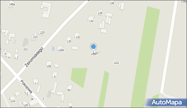 Otwock, Żeromskiego Stefana, 136A, mapa Otwock