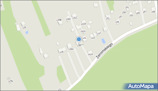 Otwock, Żeromskiego Stefana, 139, mapa Otwock
