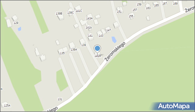 Otwock, Żeromskiego Stefana, 141A, mapa Otwock