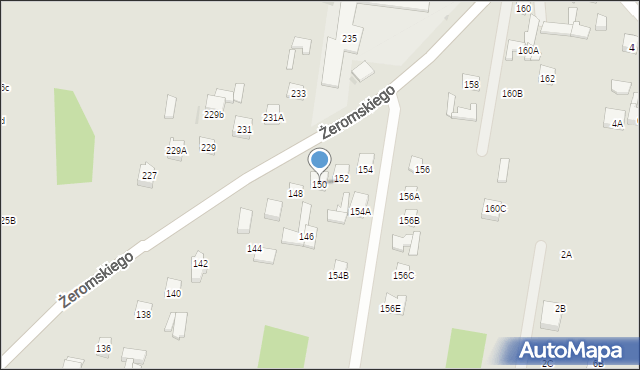 Otwock, Żeromskiego Stefana, 150, mapa Otwock