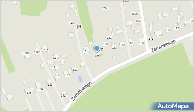 Otwock, Żeromskiego Stefana, 155, mapa Otwock