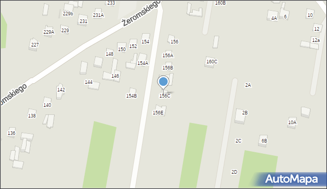 Otwock, Żeromskiego Stefana, 156d, mapa Otwock