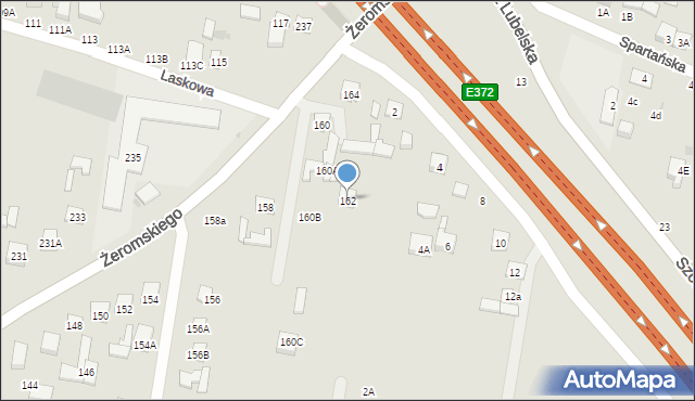 Otwock, Żeromskiego Stefana, 162, mapa Otwock