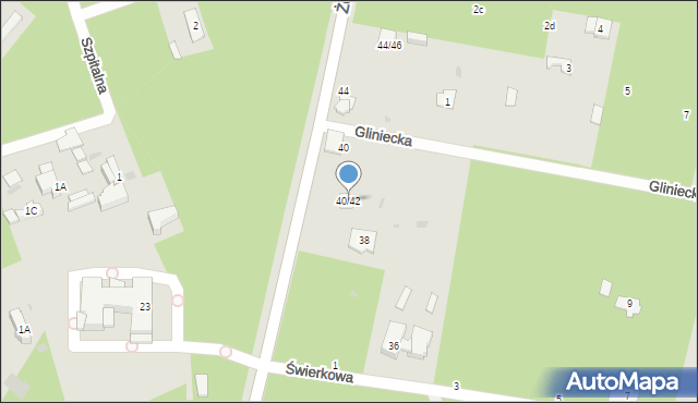 Otwock, Żeromskiego Stefana, 40/42, mapa Otwock