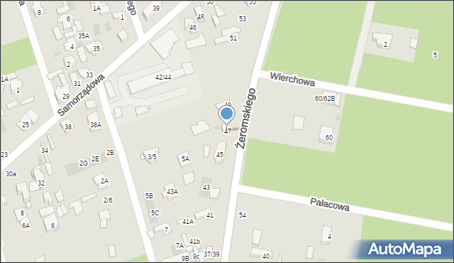 Otwock, Żeromskiego Stefana, 47, mapa Otwock