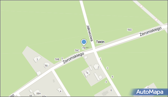 Otwock, Żeromskiego Stefana, 7/9, mapa Otwock