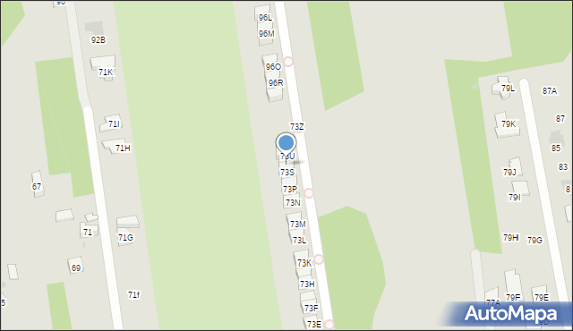Otwock, Żeromskiego Stefana, 73T, mapa Otwock