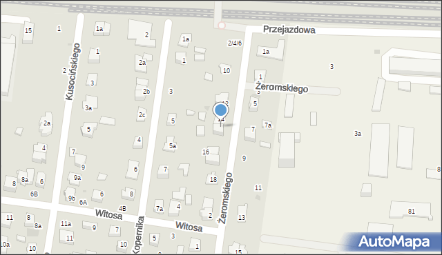 Ożarów Mazowiecki, Żeromskiego Stefana, 14a, mapa Ożarów Mazowiecki