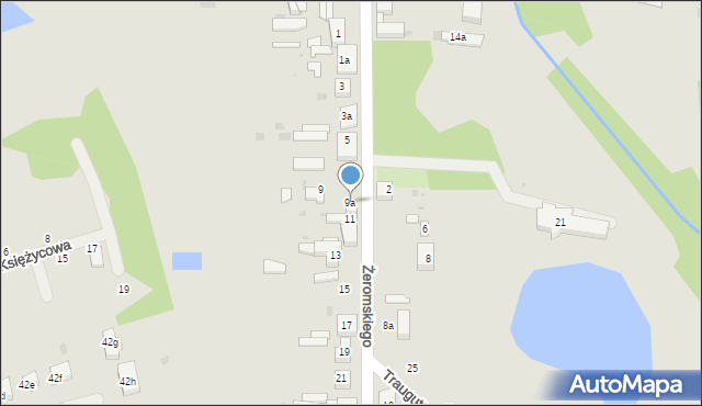 Ozorków, Żeromskiego Stefana, 9a, mapa Ozorków