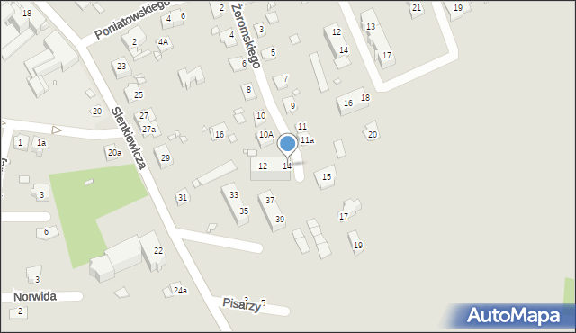 Paczków, Żeromskiego Stefana, 14, mapa Paczków