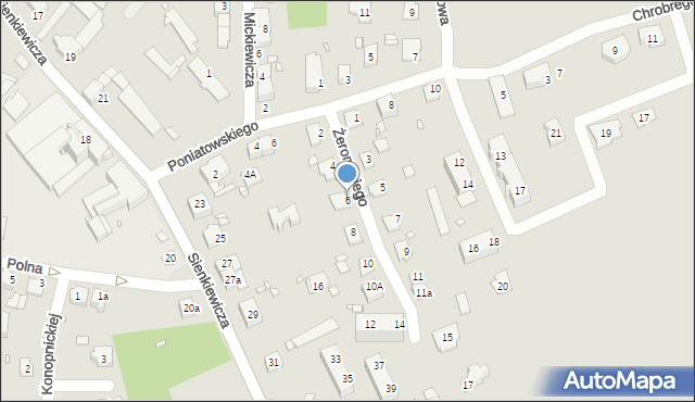 Paczków, Żeromskiego Stefana, 6, mapa Paczków