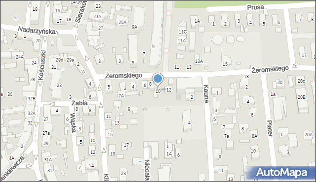 Piaseczno, Żeromskiego Stefana, 10, mapa Piaseczno