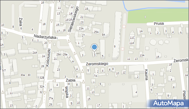 Piaseczno, Żeromskiego Stefana, 3A, mapa Piaseczno