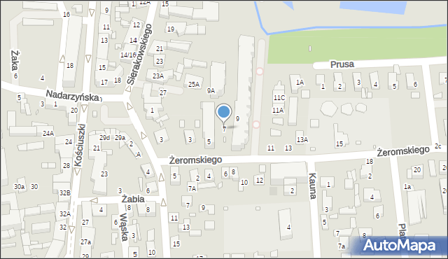 Piaseczno, Żeromskiego Stefana, 7, mapa Piaseczno