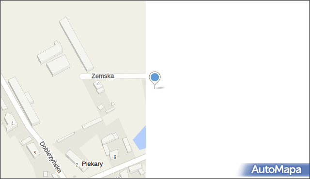 Piekary, Zemska, 1, mapa Piekary