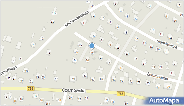 Piekoszów, Żeromskiego Stefana, 2e, mapa Piekoszów