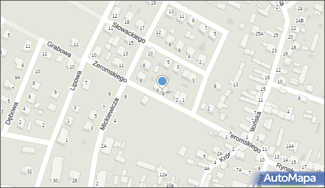 Pierzchnica, Żeromskiego Stefana, 4, mapa Pierzchnica