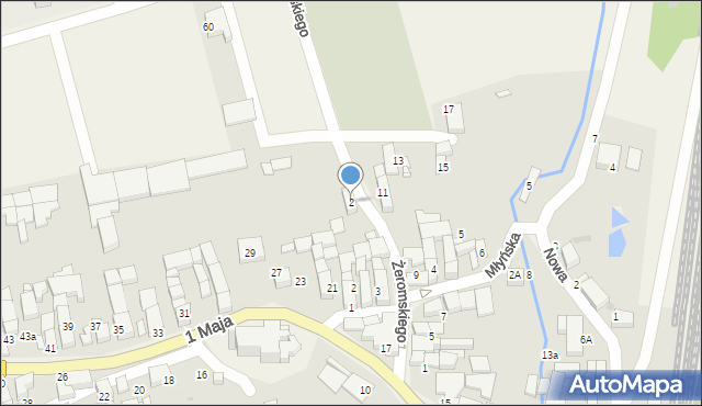 Pietrowice Wielkie, Żeromskiego Stefana, 2, mapa Pietrowice Wielkie