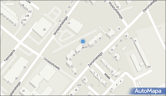 Piła, Żeromskiego Stefana, 25, mapa Piły