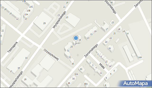 Piła, Żeromskiego Stefana, 27, mapa Piły