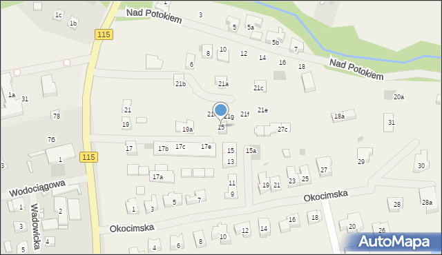 Pilchowo, Zegadłowicza Emila, 15, mapa Pilchowo