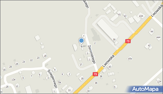 Pilzno, Żeromskiego Stefana, 5, mapa Pilzno