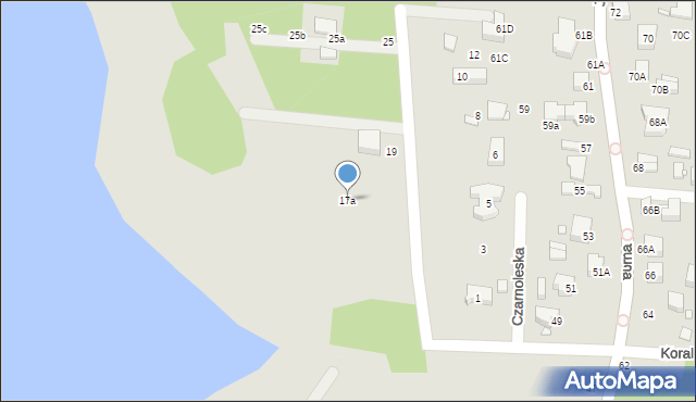 Piotrków Trybunalski, Żeglarska, 17a, mapa Piotrków Trybunalski