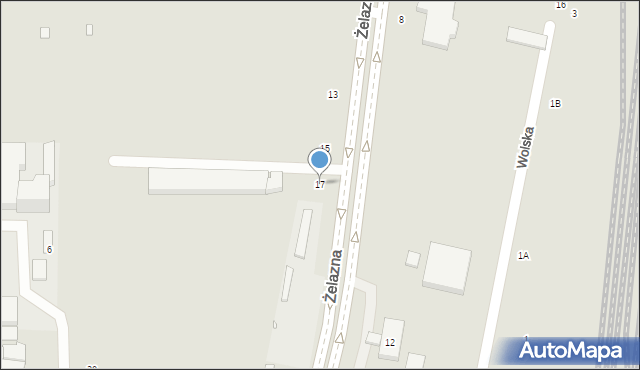 Piotrków Trybunalski, Żelazna, 17, mapa Piotrków Trybunalski