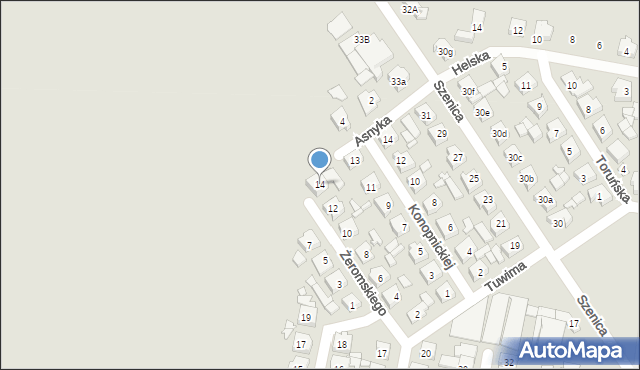Pleszew, Żeromskiego Stefana, 14, mapa Pleszew