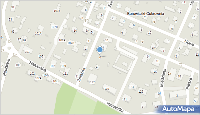 Płock, Żelazna, 6, mapa Płock