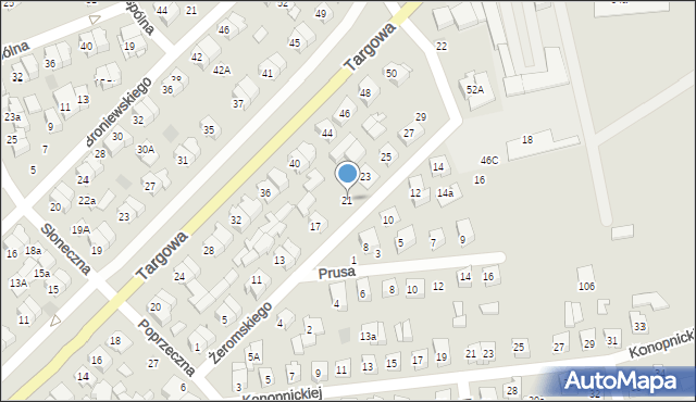 Płońsk, Żeromskiego Stefana, 21, mapa Płońsk