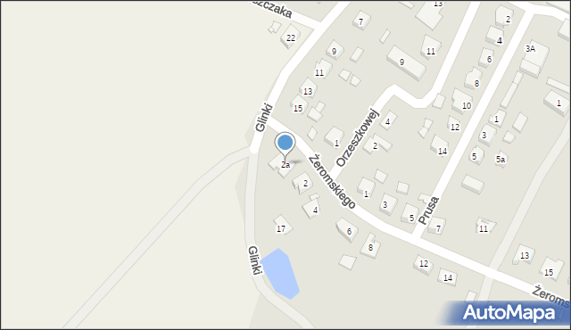 Pogorzela, Żeromskiego Stefana, 2a, mapa Pogorzela