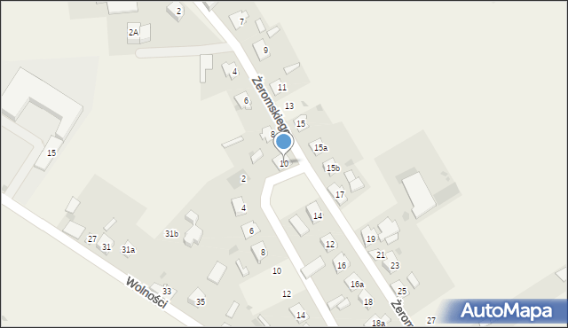 Pokój, Żeromskiego Stefana, 10, mapa Pokój