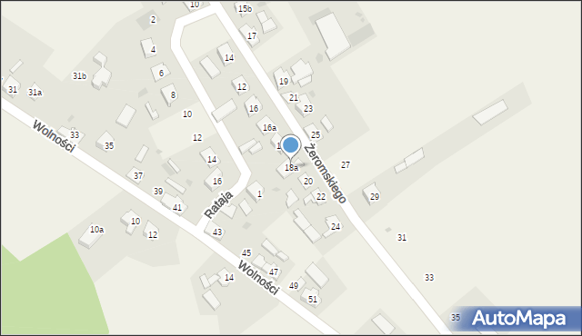 Pokój, Żeromskiego Stefana, 18a, mapa Pokój