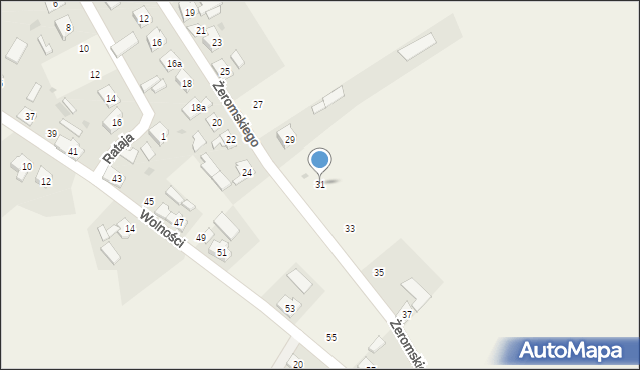 Pokój, Żeromskiego Stefana, 31, mapa Pokój