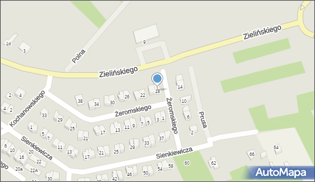 Połaniec, Żeromskiego Stefana, 18, mapa Połaniec