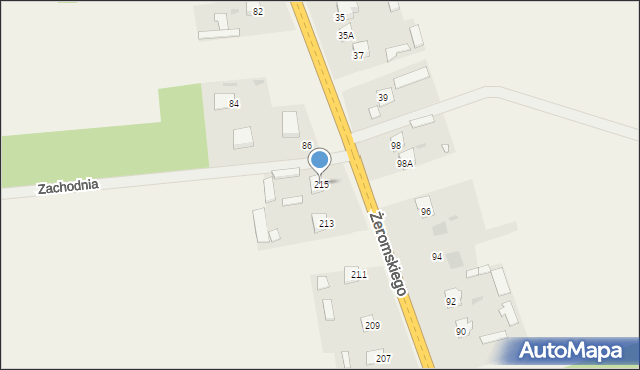 Policzna, Żeromskiego Stefana, 215, mapa Policzna