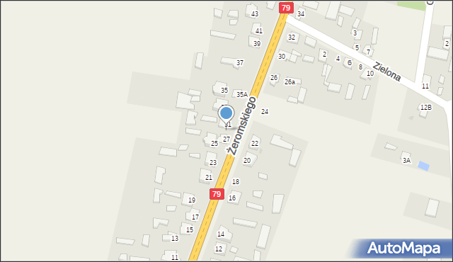 Policzna, Żeromskiego Stefana, 29, mapa Policzna