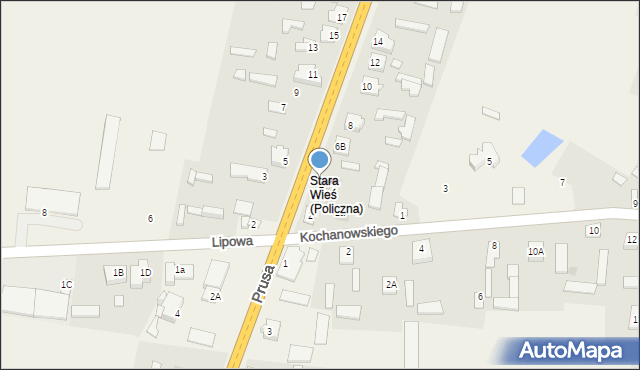 Policzna, Żeromskiego Stefana, 4, mapa Policzna