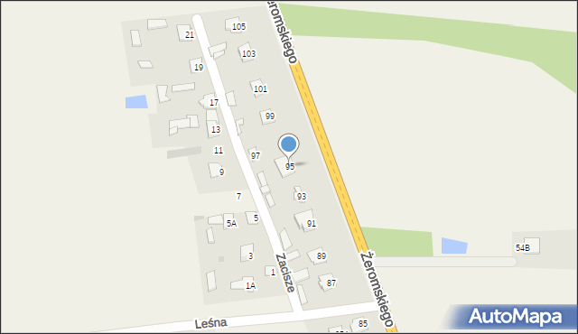 Policzna, Żeromskiego Stefana, 95, mapa Policzna
