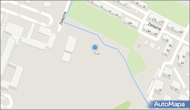 Poznań, Żelazna, 38a, mapa Poznania