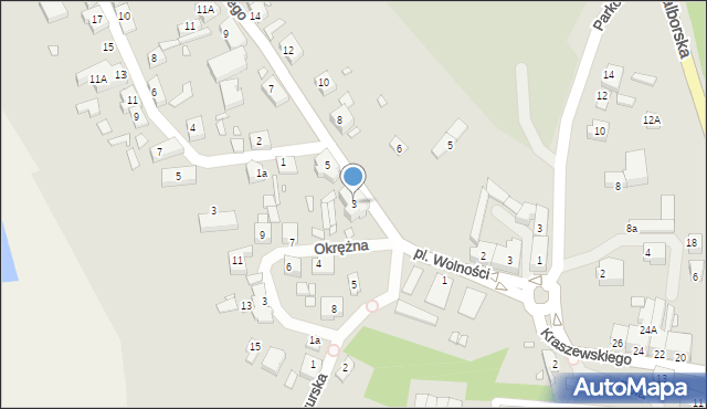 Prabuty, Żeromskiego Stefana, 3, mapa Prabuty