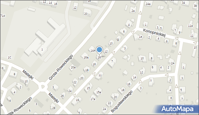 Pruszcz Gdański, Żeromskiego Stefana, 14, mapa Pruszcz Gdański