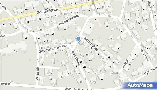 Przemyśl, Żeromskiego Stefana, 7, mapa Przemyśla