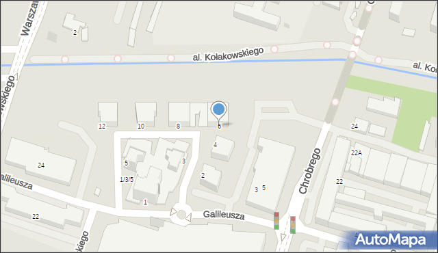 Radom, Zegara Słonecznego, 6, mapa Radomia