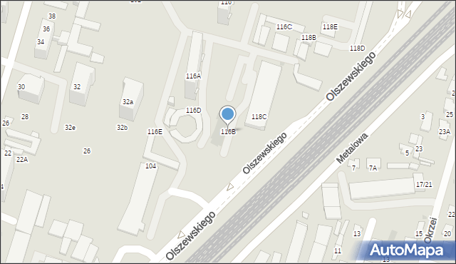 Radom, Żeromskiego Stefana, 116B, mapa Radomia