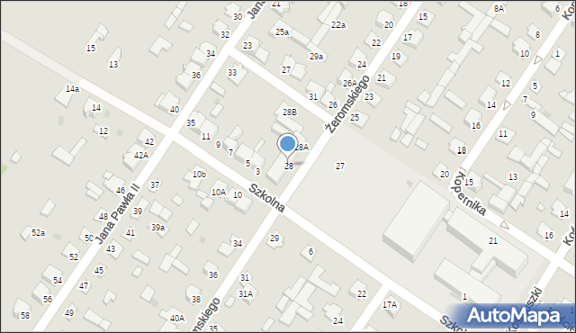 Radoszyce, Żeromskiego Stefana, 28, mapa Radoszyce